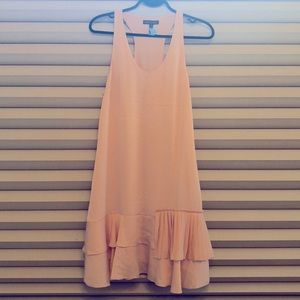Blush Pink Banana Republic Tank Peplum Dress